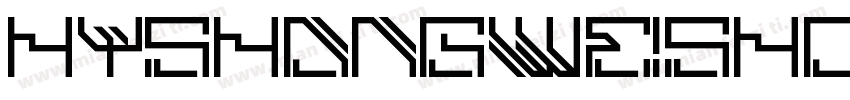 HYshangweishouw regular字体转换